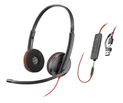 Słuchawka POLY Słuchawki Blackwire 3220 USB-A/C 8X2J9A6 Czarne